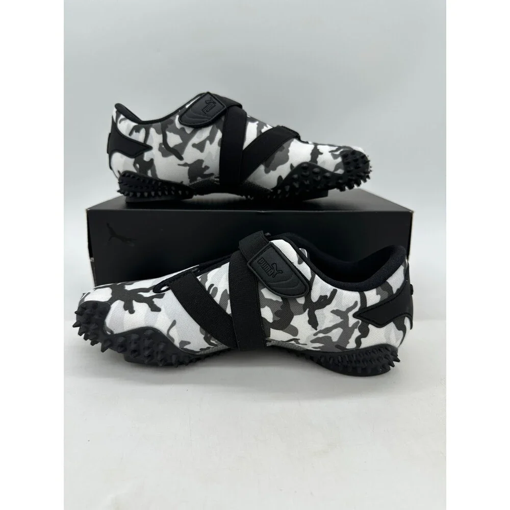 Puma Mostro Camo Men's Size 7 Women's 8.5 Black White Athletic Shoes 401540 02